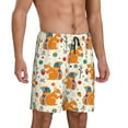 thumbnail image 2 of Cauagu Écureuil avec Imprimé Coloré Bas de Pyjama pour Hommes Shorts de Pyjama Taille Élastique Short de Pyjama pour Hommes-3TG, 2 of 6