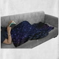 thumbnail image 6 of Star Mandala Soft Flannel Fleece Throw Blanket, Outer Space Line Art Design with Atom Shape Mysterious Eastern Mandala, Cozy Plush for Indoor and Outdoor Use, 50" x 60", Blue Pink Black, by Ambesonne, 6 of 6