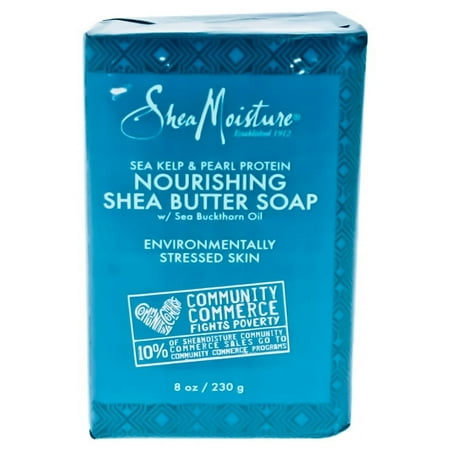 Sea Kelp and Pearl Protein Shea Butter Soap by Shea Moisture for Unisex - 8 oz Bar Soap