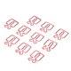 thumbnail image 5 of 100 Clips De Papel Con Forma, Clips De Papel De Acero Inoxidable, Clips De Oficina Portátiles Ligeros De Estilo Lindo De Metal Para La Clasificación De Archivos De Documentos, Organizadores De Escrito, 5 of 14