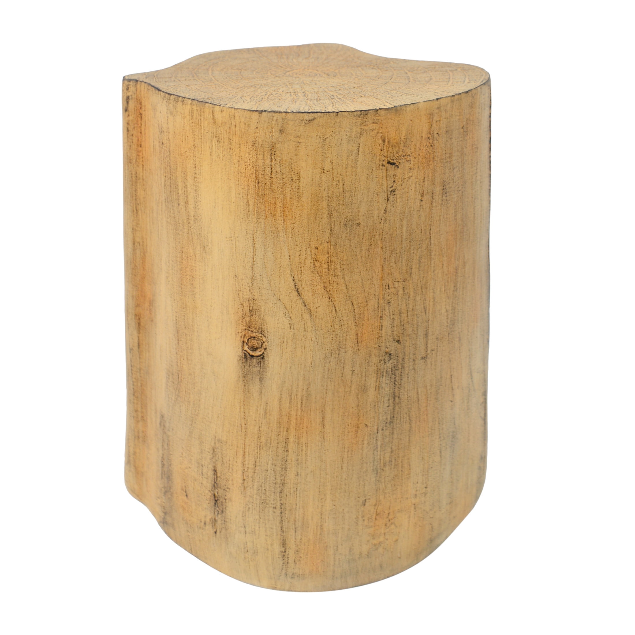 Christopher Knight Home 2-in-1 Irregular MGO End Table for Indoor Outdoor with Split Design, Natural Finish