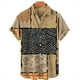 thumbnail image 5 of Camisas lisas de patchwork para hombre, ropa sencilla con estampado 3D, camisas hawaianas de playa, blusas Y2K de manga corta, ropa vintage, blusa con solapa, 5 of 5