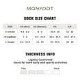 thumbnail image 2 of MONFOOT Women's and Men's Running Cushioned Silky Soft Ankle Socks, 3-Pairs (Neon), 2 of 6