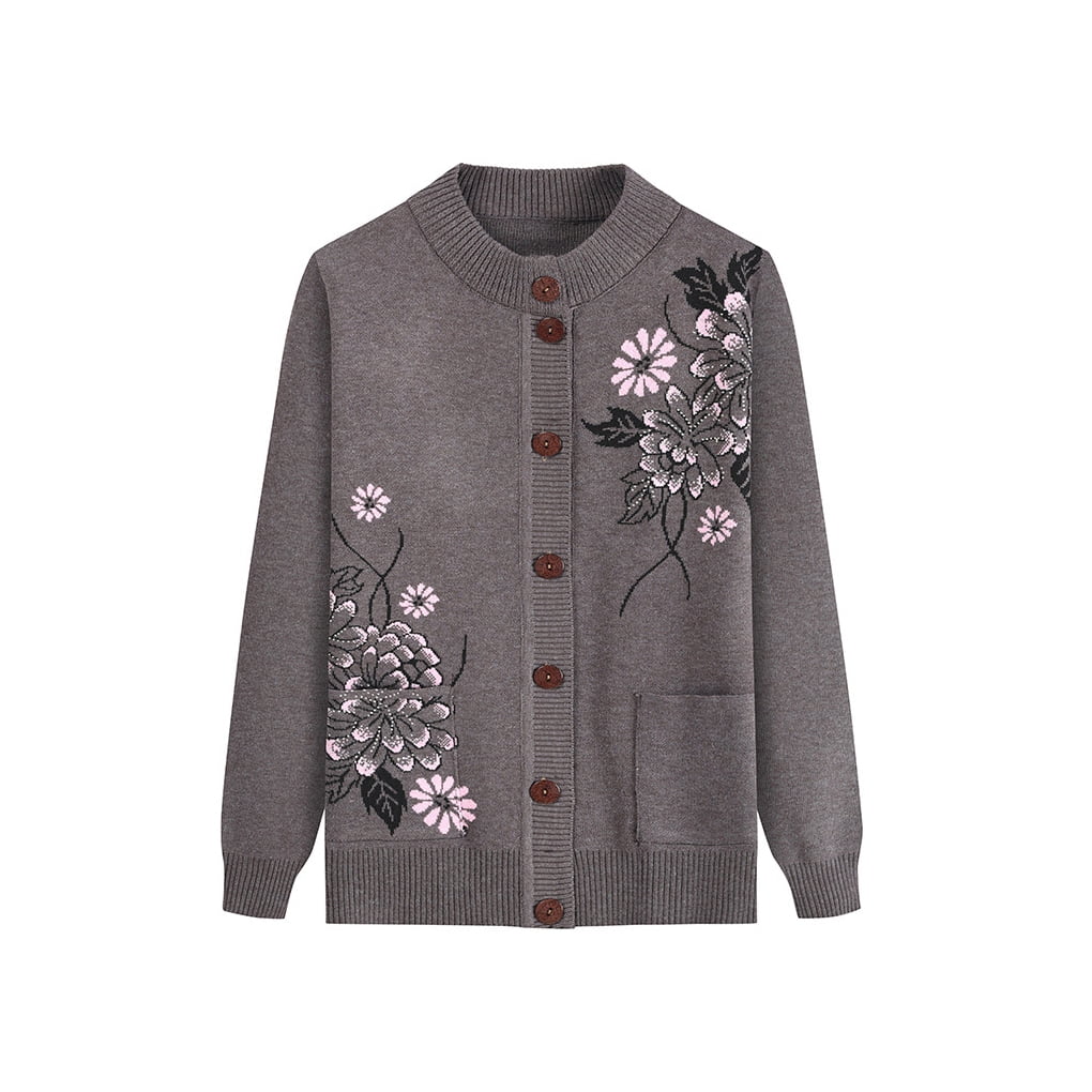 Baohd Middle aged and elderly sweaters for women in spring and