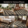 thumbnail image 4 of UERMEI 8'x10' Area Rug for Living Room Washable Non Slip Jute Look Carpet Low Pile Farmhouse Rug for Dining Room Open Floor Plan - Geometric Brown, 4 of 6