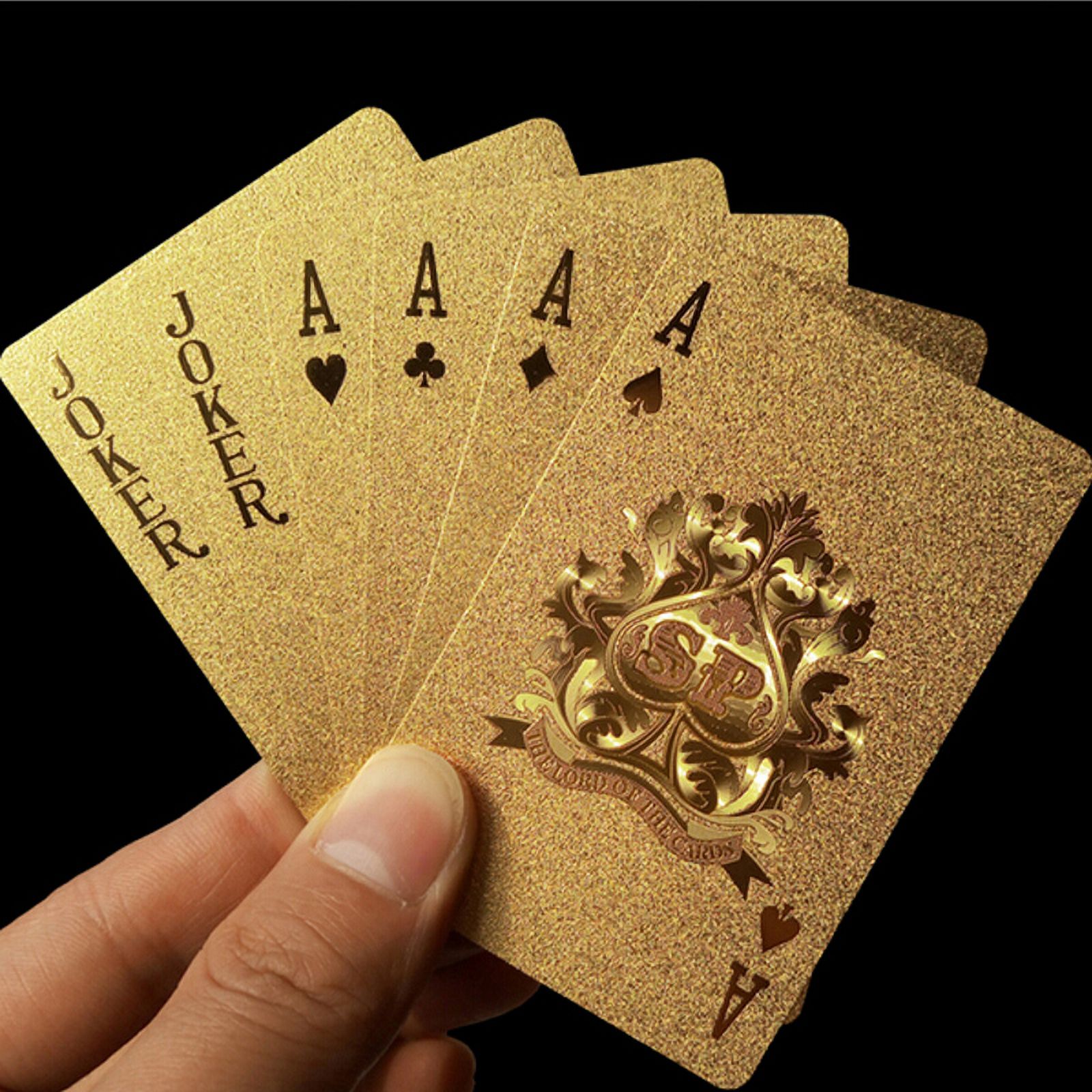 Welcome to Fabulous Las Vegas Nevada 24k Gold Foil Plated Waterproof  Playing Cards