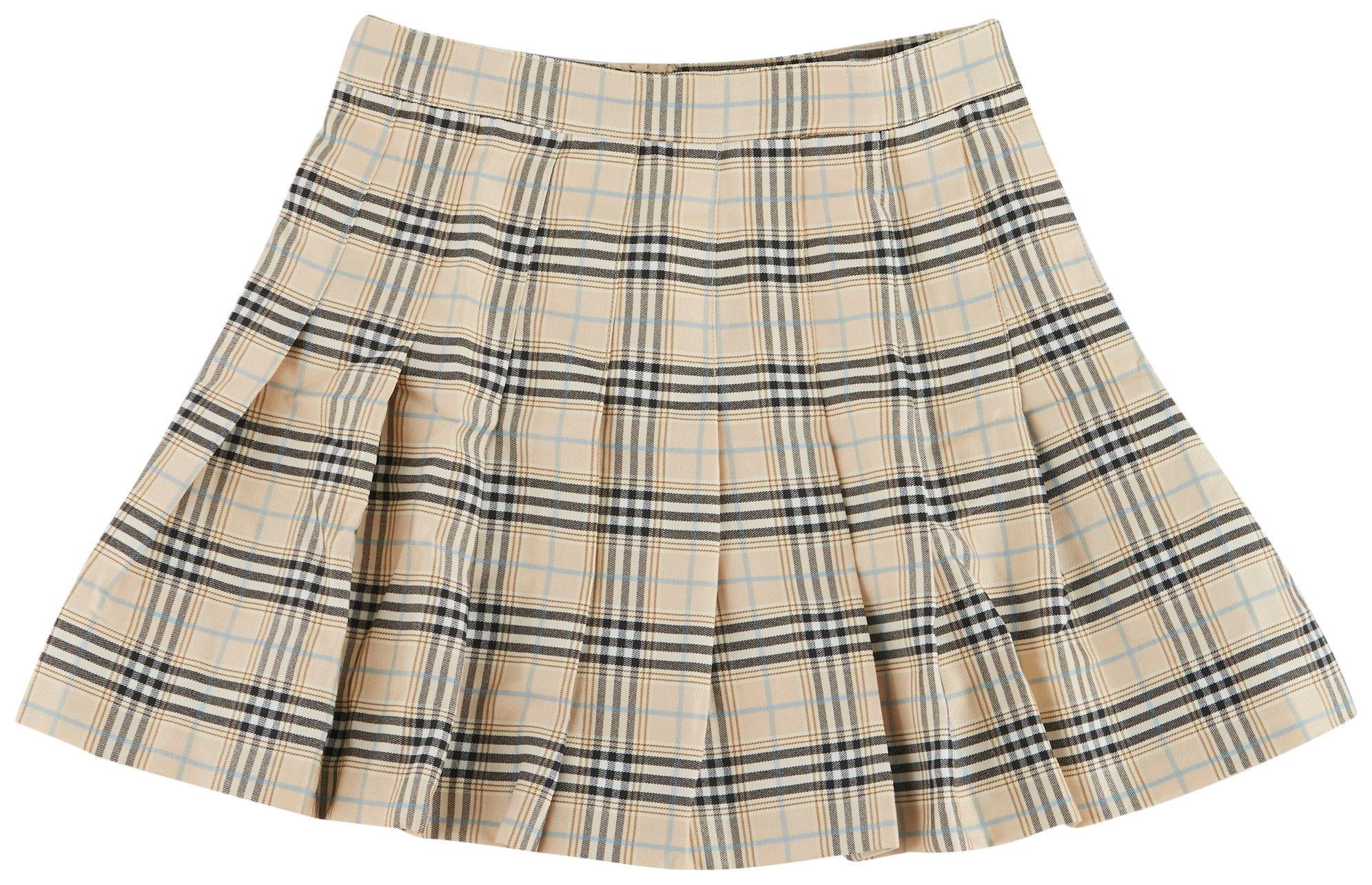 Plaid Skirt Khaki