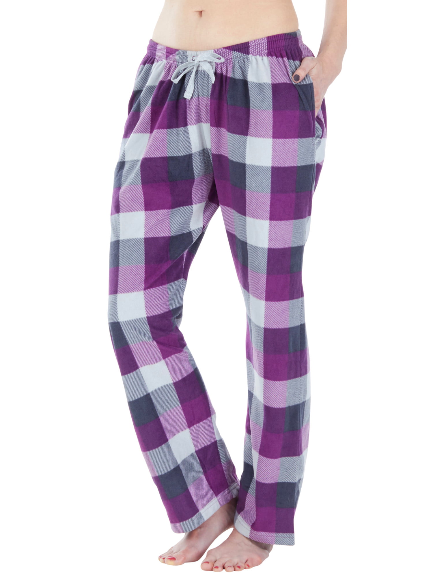 Datura Women's Fleece Pajama Pants with Pockets - Walmart.com
