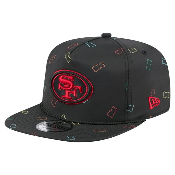 Men's New Era Black San Francisco 49ers Gummy Golfer Snapback Hat
