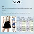 thumbnail image 3 of EHQJNJ Female High Waisted Shorts Women Loose Women's Spring and Summer High Waist Slim Curled Fashion Love Embroidered Denim Shorts Distressed Shorts Women Womens Soccer Shorts, 3 of 8