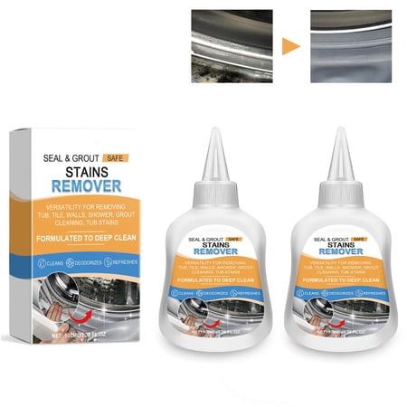LHNFT 2Pcs 100ml Sealant Degreaser Household Degreaser Gel Washer Cleaner for Front Load Washer Sealant Bathroom Grout Shower Kitchen Sinks Sealing