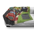 thumbnail image 3 of Sports Soft Flannel Fleece Throw Blanket, Automobile Racing Boys on Highway Formula Car on the Road Youth Team Hobby Print, Cozy Plush for Indoor and Outdoor Use, 50" x 70", Multicolor, by Ambesonne, 3 of 6