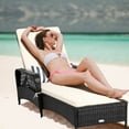 thumbnail image 2 of Patiojoy Chaise Longue d'Extérieur en Rotin Chaise de Patio Inclinable avec 6 Positions Dossier Réglable, 2 of 10