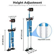 Yescom Drywall Stilts 24 - 40 Aluminum Drywall Tool with Comfort Knee Pads for Ceiling Sheetrock Taping Parade Costume Cleaning String Light Decor