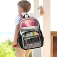 thumbnail image 7 of PVC Transparent Backpacks Clear Backpack for Travel and Outings Pink Heart-shaped Cloud, 7 of 7