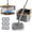 6 Pad, variant on Mop and Bucket Set, Spin Mop with Separate Dirty Water System, Deep-Cleaning Mops for Floors, Versatile Mops for Walls