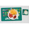 thumbnail image 4 of Printtoo Personalized Placemat & Coaster Set For Kids Toddlers,Birthday Gift For Boys,Gift For Girls,Alphabets-11x17 Inch, 4 of 6