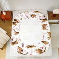 thumbnail image 5 of Castle Fairy Boys Girls Kawaii Animal Dachshund 4pcs Bed Sheets,Cute Dog Pet King Sheets,Cartoon Love Heart Super Cozy Sheet Set,Luxury Bedroom Decor, 5 of 7