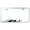 Chrome, variant on Chevy ZL1 Laser Etched Logo Cut-Out License Plate Frame (Brushed Chrome)