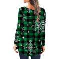 thumbnail image 4 of MesaSe Tunique de Noël Imprimée Col Rond pour Femmes Boutons Manches Longues Blouse Ample, 4 of 6