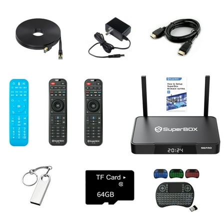 Superbox S6 Pro Intelligent Home Theater System with Voice Remote Control, Support Google Assistant,No Monthly Fee