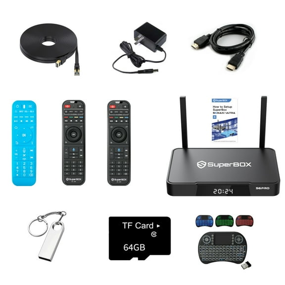 Superbox S6 Pro Intelligent Home Theater System with Voice Remote Control, Support Google Assistant,No Monthly Fee