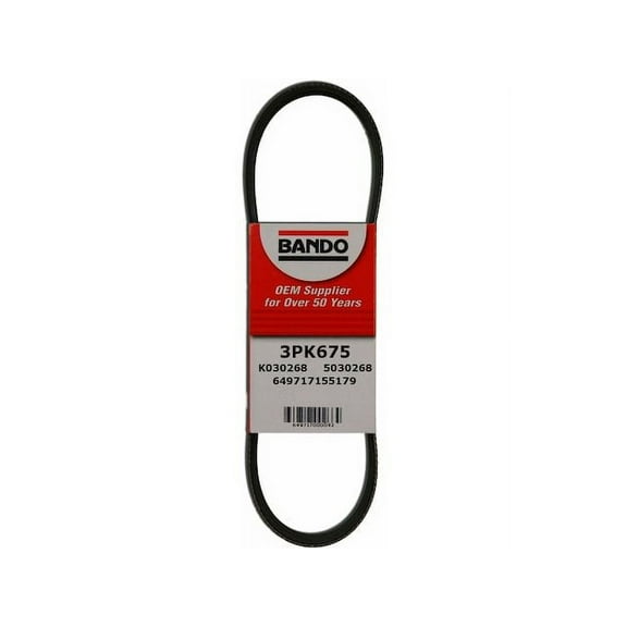 Water Pump and Power Steering Accessory Drive Belt - Compatible with 2001 - 2006 Hyundai Elantra 2.0L 4-Cylinder 2002 2003 2004 2005