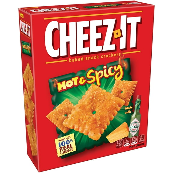 Cheez-It Baked Crackers, Hot & Spicy, 7 Oz