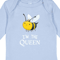 thumbnail image 4 of Inktastic I'm the Queen- cute queen bee Boys or Girls Long Sleeve Baby Bodysuit, 4 of 5