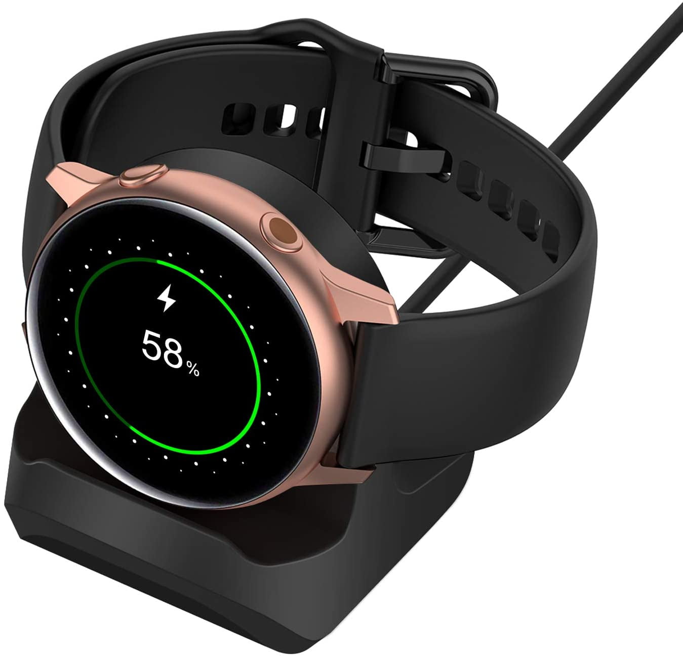 Stand for Galaxy Watch 3 41mm 45mm/Watch 4/Watch 4 Classic/Active 2 40mm  44mm,Non-Slip Silicone Charging Dock Holder,Charger Bracket with Integrated  Cable Management Slot Compatible with Samsung Watch - Walmart.com
