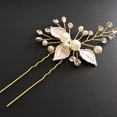 thumbnail image 2 of Boda Novia Perla Artificial Cristal Horquilla Nupcial Diademas Tocado Pelo Clip Joyería Advancent  AP006933-02, 2 of 6