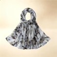 thumbnail image 5 of Stylish Floral Print Gauze Scarf Versatile Shawl & Headscarf for Daily Wear, 5 of 5