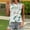 Green, variant on Women's Tops Sleeveless V Neck With Flowers Fashion Round Neck Short Sleeves Casual T-Shirt Top