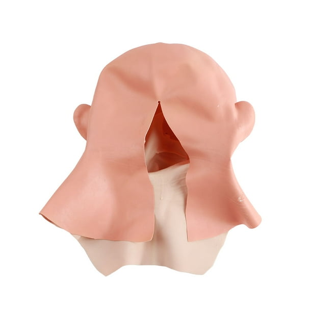 Máscara De Látex De Cabeza De Anciano – Cubierta Facial Realista Para Halloween, Cosplay Y Fiestas De Disfraces