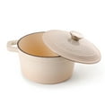 thumbnail image 6 of BergHOFF Neo 4pc Cast Iron Cookware Set, Fry Pan, Grill Pan & Round Dutch Oven, Meringue, 6 of 10