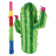 Worgeous 3d Cactus Pinata Paper Pinata Creative Pinata Toy With Blindfold And Stick For Birthday Party Hawaii Party Supplies Holiday Party Decoration