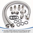 thumbnail image 5 of Uxcell 3Pcs AS-252 Nitrile Rubber O-Rings, 5-1/4" ID, 5-1/2" OD, 1/8" Width Round Seal Rings Gasket for Automotive Machine Faucet Seal Repair Plumbing Compressor, 70 Durometer, Black, 5 of 7