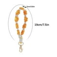 thumbnail image 2 of NSESSHome Bohemian Hand-woven Daisy Flower Keychain Clashing Color Keychain Bracelet Pendant Phone Chain, 2 of 6