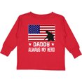 thumbnail image 3 of Inktastic Military Soldier Daddy Always My Hero Boys or Girls Long Sleeve Toddler T-Shirt, 3 of 5