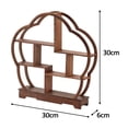 thumbnail image 2 of Estante de exhibición de madera, soporte de exhibición de madera chino, estante organizador de despensa, soporte de madera resistente para magdalenas,, 2 of 8