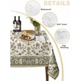 thumbnail image 2 of Sage Green Table Cloth, Southwest Tribal Antique Boho-Chic Heritage Waterproof Tablecloth for Square Tables, Reusable Washable Fabric Table Cover for Restaurant Kitchen Dining Tables 60"x60", 2 of 6