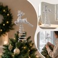 thumbnail image 5 of Rysoverian Christmas Reindeer Tree Topper, Spring Base Leaping Deer Ornament for Christmas Tree Holiday Decoration, 5 of 7