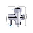 thumbnail image 2 of Pulverizador de bidé de metal inoxidable, control de presión de agua ajustable, limpiador de mano para bidé, 1/2 pliegue principal sidaley HA5361-02B, 2 of 6