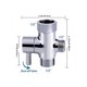 thumbnail image 2 of Pulverizador de bidé de metal inoxidable, control de presión de agua ajustable, limpiador de mano para bidé, 1/2 pliegue principal Advancent HA5361-02B, 2 of 6