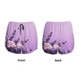 thumbnail image 3 of Daiia Lavender Roses Arrangement Pattern Women's 2 in 1 Running Shorts - Lightweight Athletic Workout Gym Yoga Shorts Liner with Phone Pockets-X-Large, 3 of 7