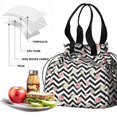 thumbnail image 4 of Pioneer Flower Floral Print Pattern Drawstring Lunch Bag Women - Drawstring Lunch Bag Insulated for Work Office - Stain-Resistant Large Lunchbags for Women with Multi-Pockets, 4 of 6