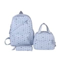 thumbnail image 2 of EDFRWWS 3Pcs Nylon Polka Dot Bow Backpack with Lunch Box And Pencil Case Students Bookbags Sets Large Capacity  (Blue), 2 of 10