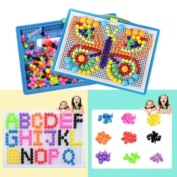 Shangren Color Matching Mosaic Pegboard Early Educational Board Game For Party Favors 310 310 Pegs Other 29.5x21x3cm