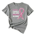 thumbnail image 3 of TINZ T-Shirt Imprimé Cancer pour Femmes, Manches Courtes, Manches Longues, Col Rond, 3 of 3