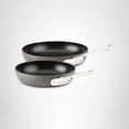 thumbnail image 2 of All-Clad HA1 Hard Anodized Non Stick Fry Pan Set 2 Piece, 8, 10 Inch, Induction, Oven Broiler Safe 500F, Pots and Pans Set, Kitchen Frying Pans, Skil, 2 of 8